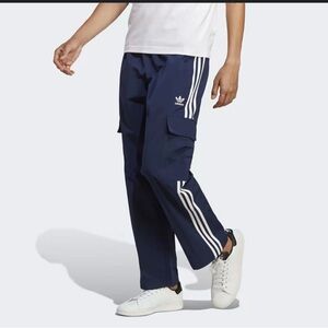 NWT Adidas Original Men’s Medium Adicolor 3S Cargo Pants HR3362 Blue Indigo M